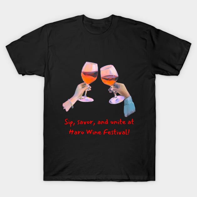 Haro Wine Festival T-Shirt by PixelWolf Designs